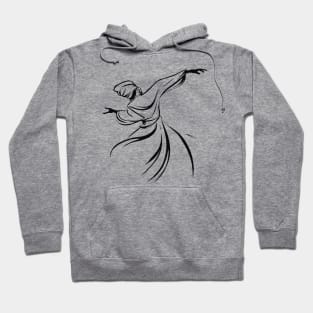 The Dervish Relationship Between Man And God Line Art Hoodie